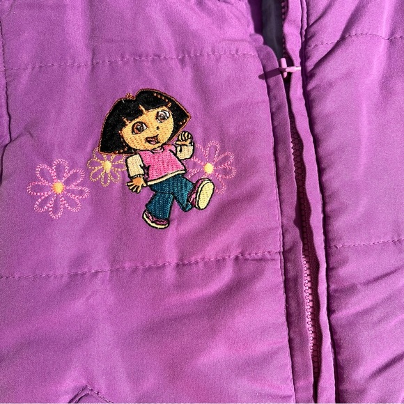 Dora the Explorer Purple Vest Kids Size 2 - Picture 2 of 6